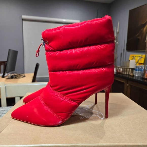 🔥 NEW Christian Louboutin Astro Pointue 85mm Puffer Booties Size 41 - Picture 5 of 14